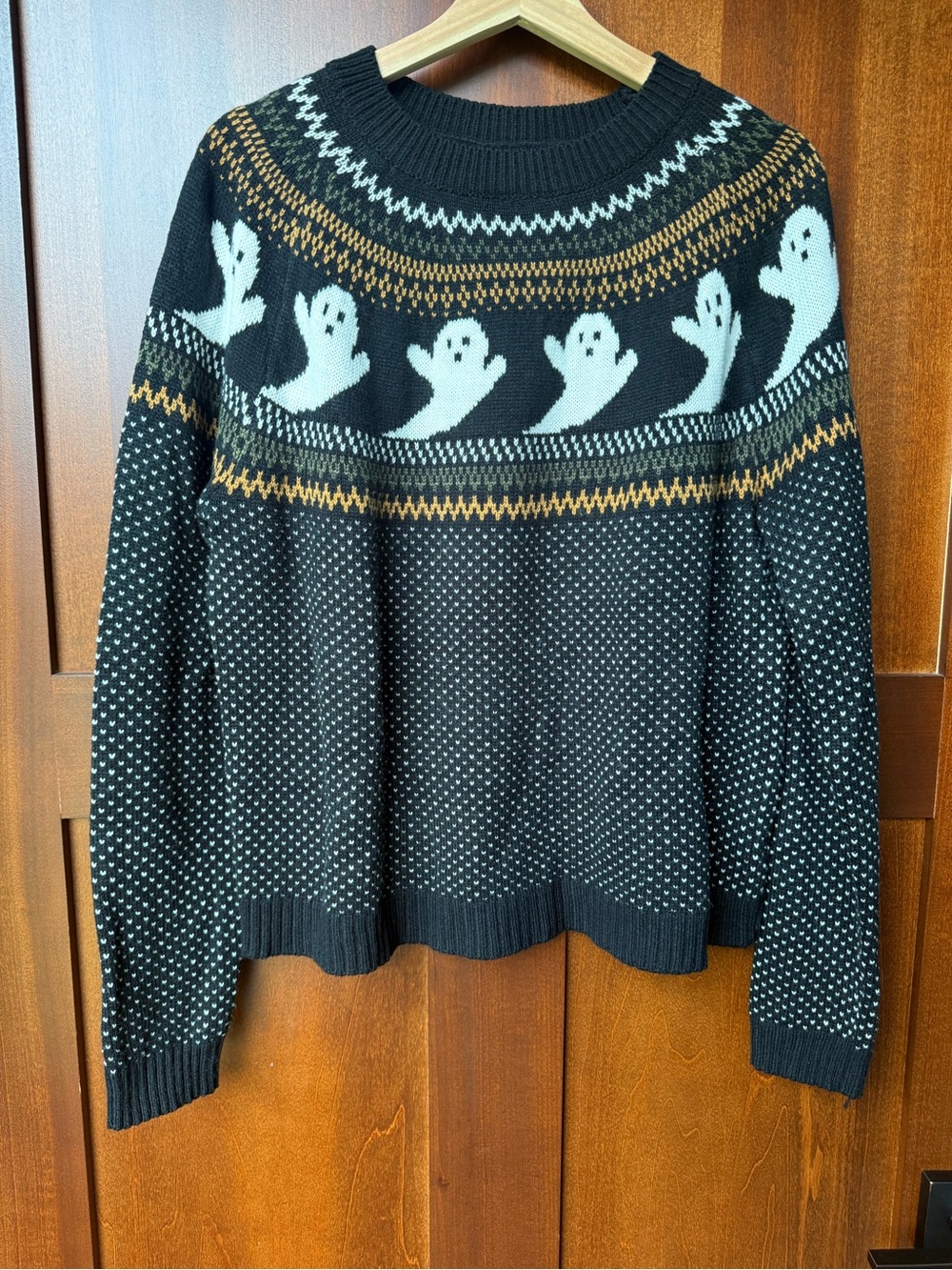 Women’s Acrylic Ghost Fair Isle Sweater Size XL